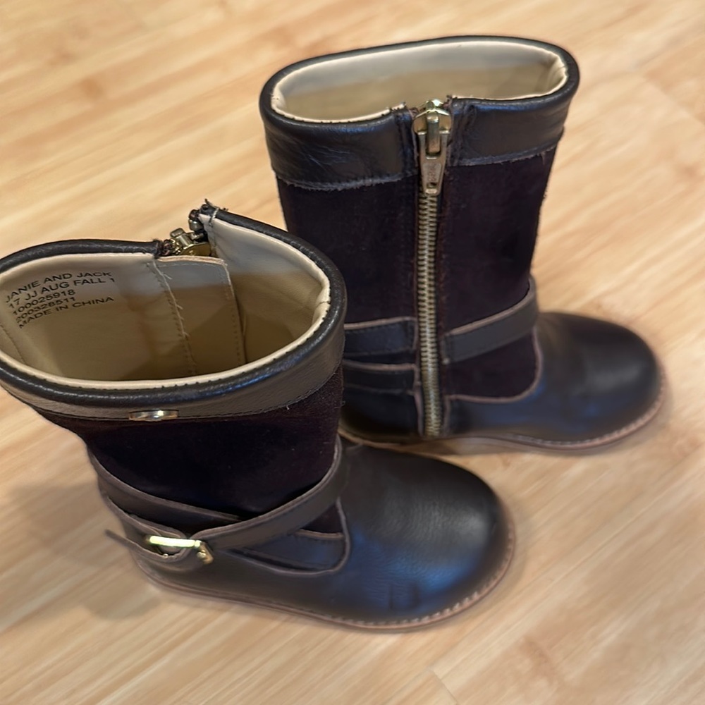 Janie and Jack Riding Boots 6 Brown